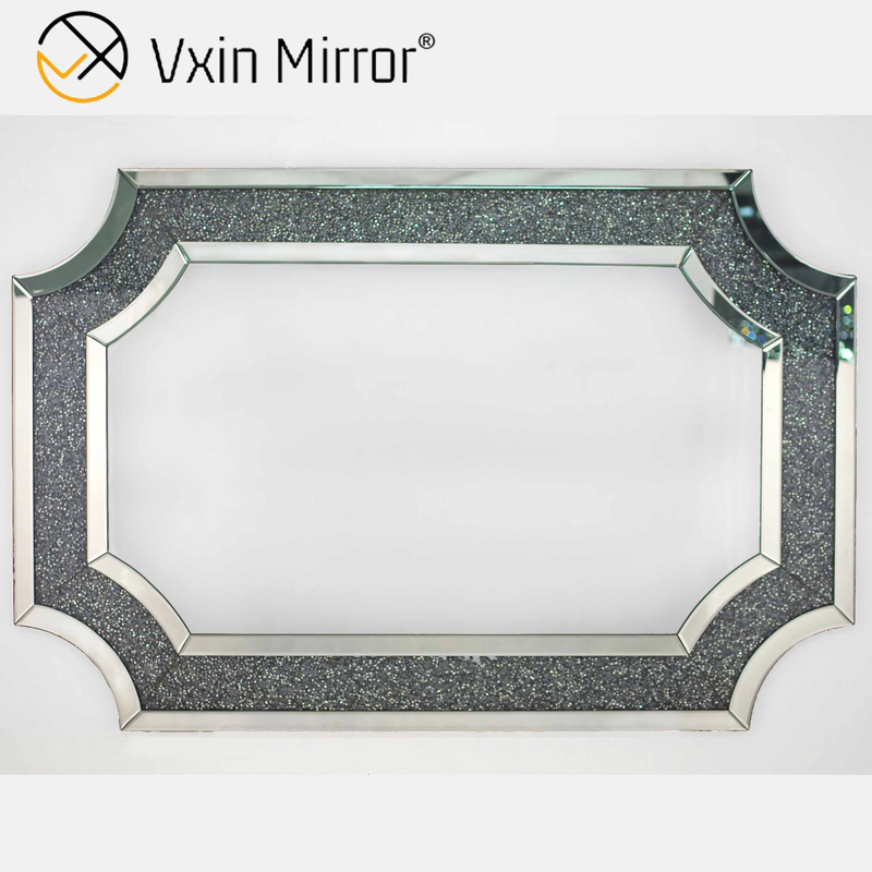 Новейший консольный стол Vxin Mirror Silver Crush Diamond с зеркалом длины