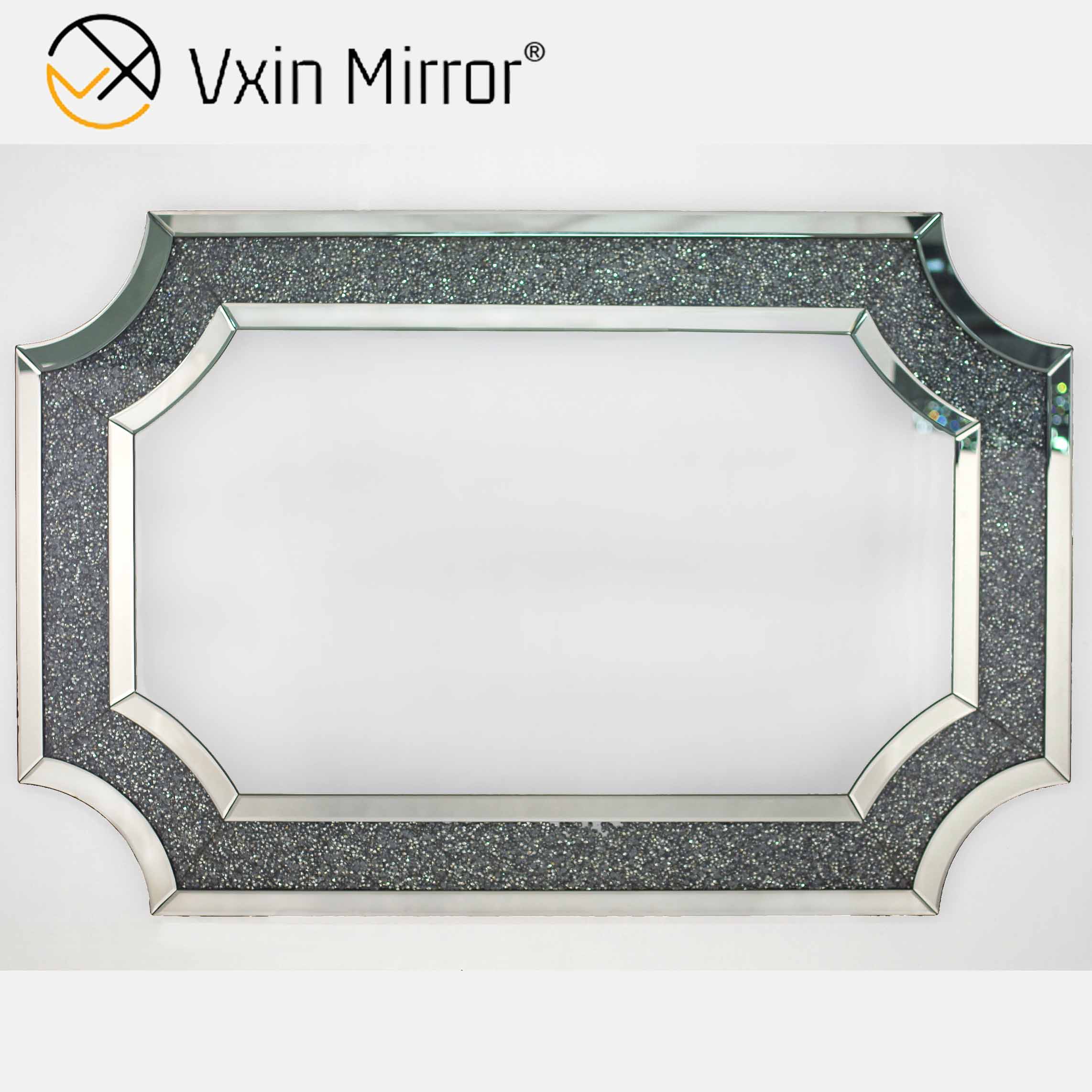 Новейший консольный стол Vxin Mirror Silver Crush Diamond с зеркалом длины