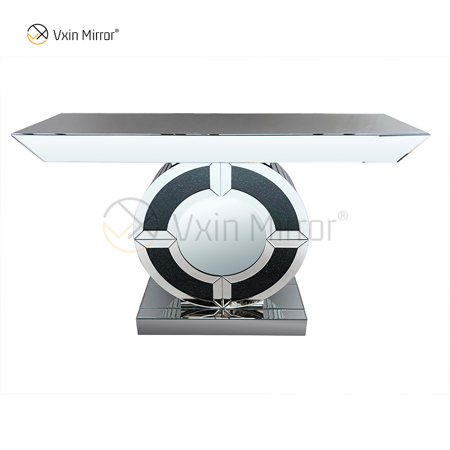 Новое поступление на завод Vxin Modern Black Diamond Зеркальный хрустальный консольный стол