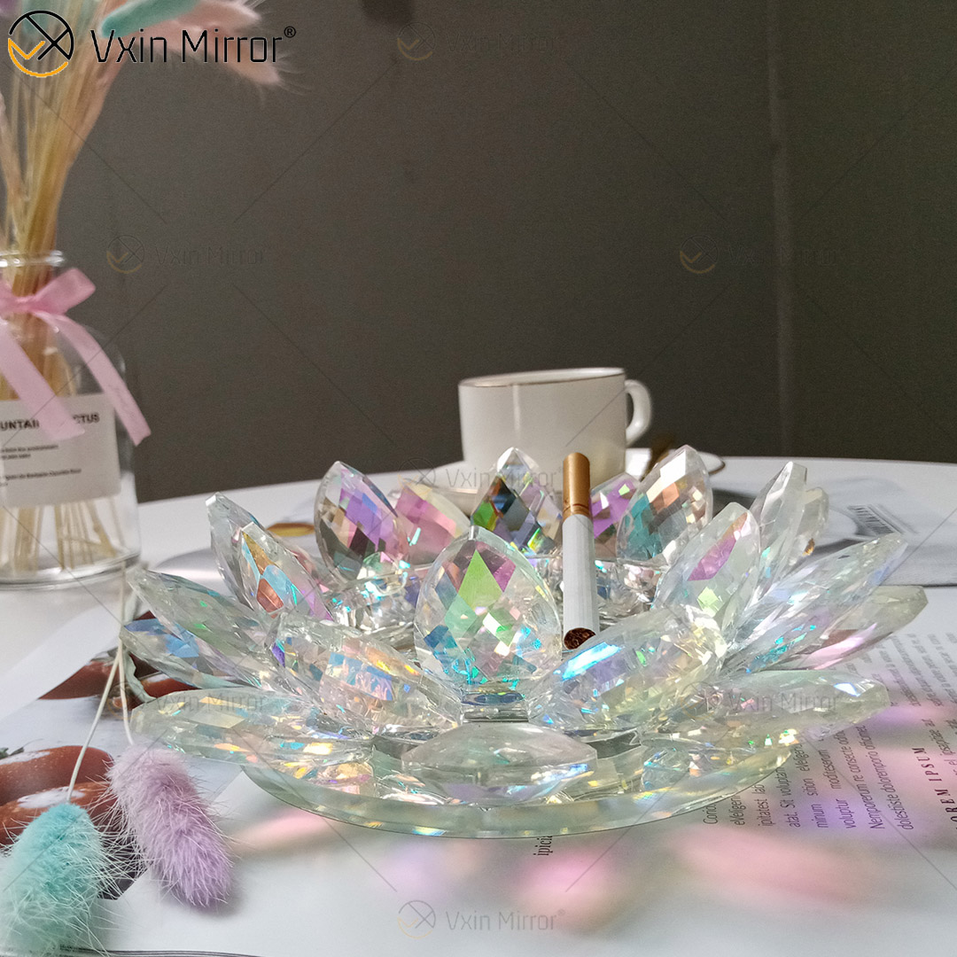 Сигареты Сигары Lotus Crystal Hotel Design Стеклянная пепельница ручной работы для журнальных столиков