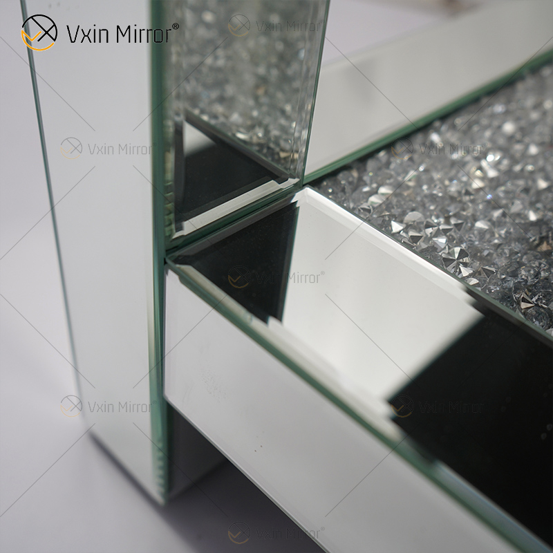 Зеркальная мебель Vxin WXF-117-4 Современный элегантный стол из дробленого бриллианта