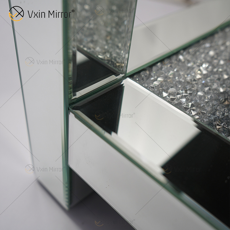 Зеркальная мебель Vxin WXF-117-4 Современный элегантный стол из дробленого бриллианта