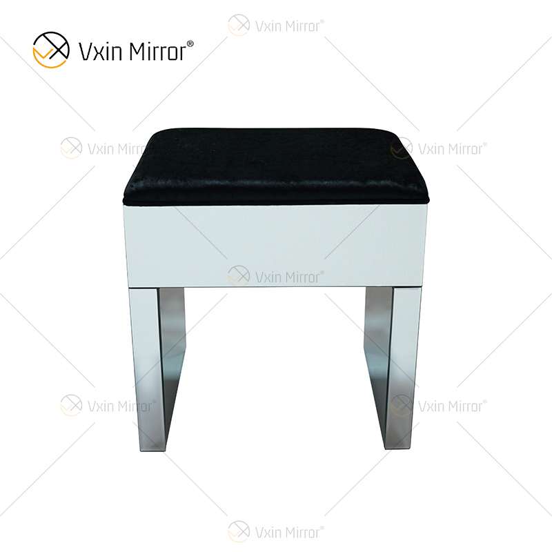 Лидер продаж, современный туалетный столик WXF-125 и 126 с зеркальным покрытием, 7 выдвижных ящиков и табурет для разборки
