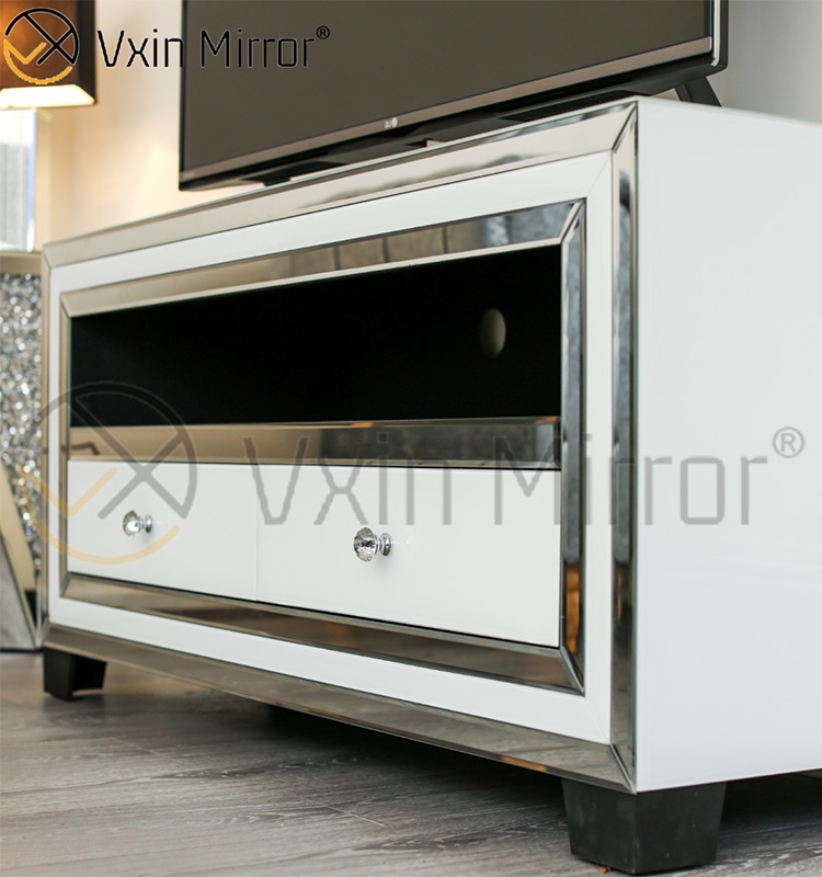 Vxin Mirror WXWF-790 Мебель Современные белые серебряные стеклянные подставки для телевизора