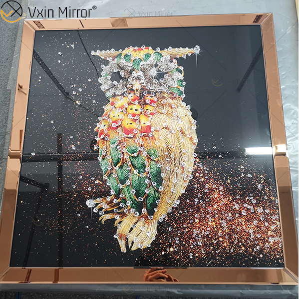 Omal Art Vxin WXMA-55 Домашний декор Рамка из МДФ Зеркальная настенная живопись Хрустальная фарфоровая картина Зеркальная настенная живопись