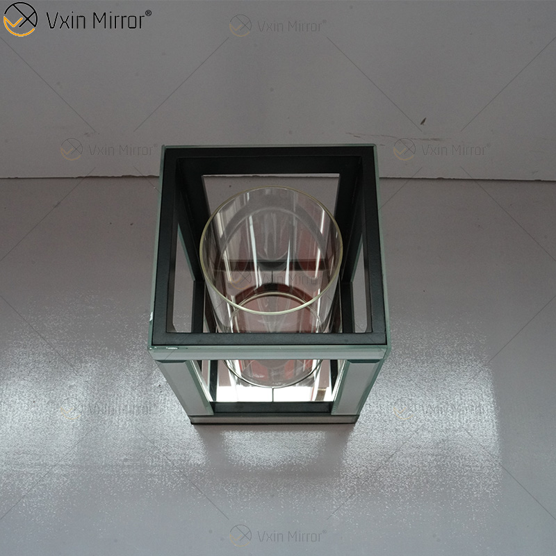 Настраиваемое имя Современный элегантный WXCH-064 Silver Crystal Mirrorr Подсвечник для домашней свадьбы