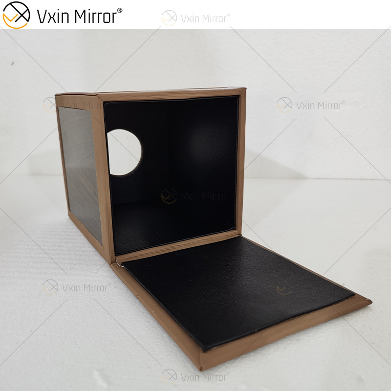 Vxin Mirror WXB-003 Коричневая роскошная деревянная кожаная коробка для салфеток для домашнего декора