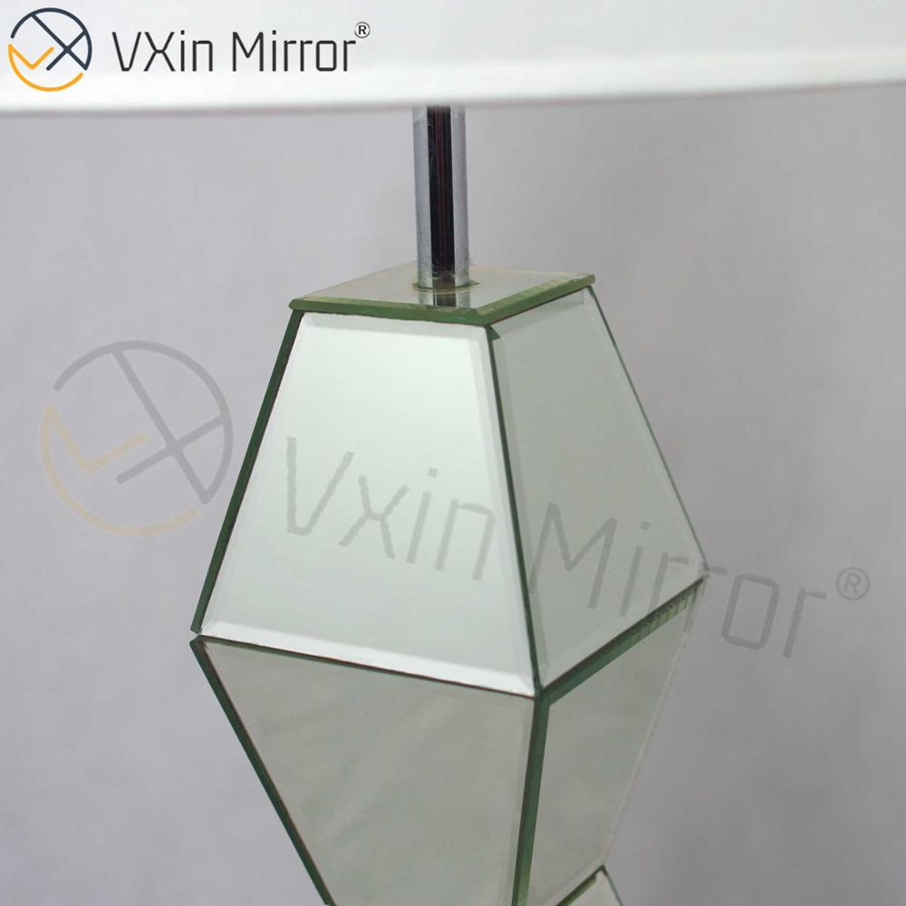 Новый дизайн WXTL-005 Современная мебель для спальни Серебряная настольная зеркальная лампа с абажуром Зеркальная лампа