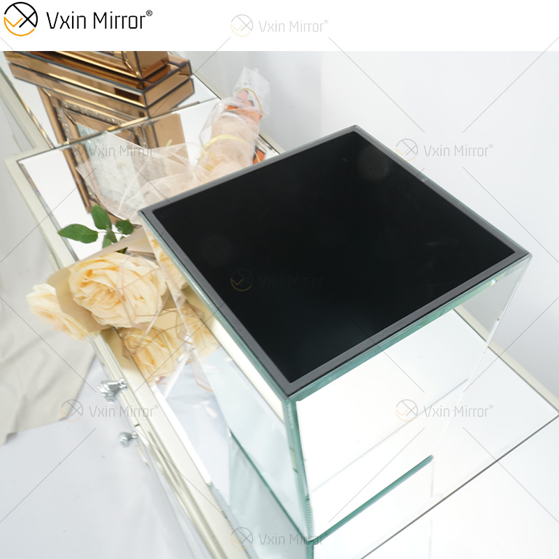 Vxin Mirror WXMV-034 Зеркальная ваза Кристалл Серебряное стекло Декоративная ваза для цветов Элегантный домашний декор не может удерживать воду