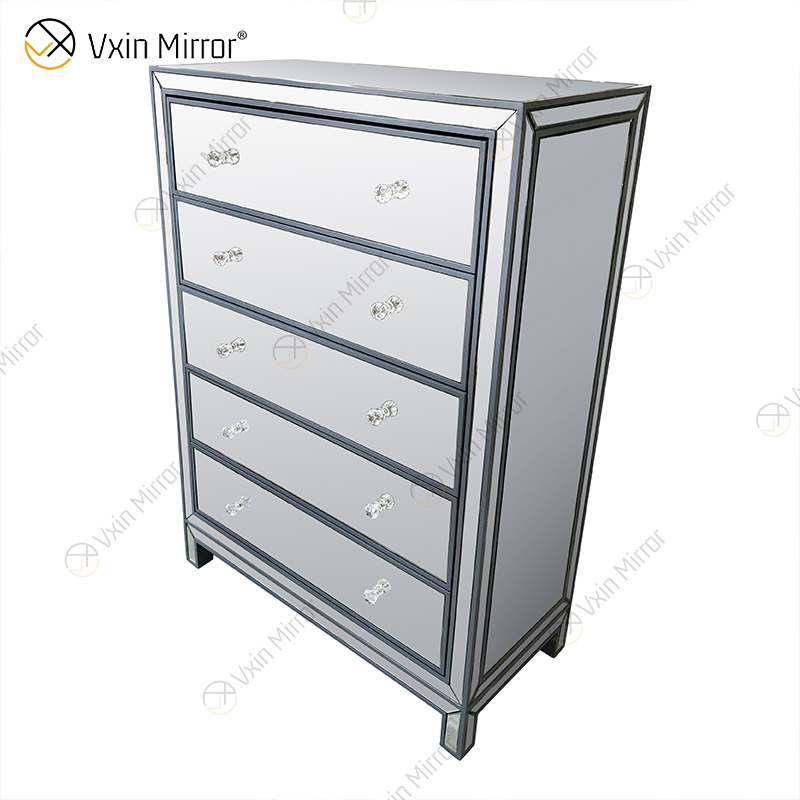 Vxin Mirror WXR-006 Серебряный домашний декор Зеркальный шкаф с 5 ящиками