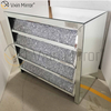 Vxin Silver WXF-706 Щебень с прикроватной тумбочкой с ромбовидной тумбочкой и прикроватной тумбочкой с 4 выдвижными ящиками