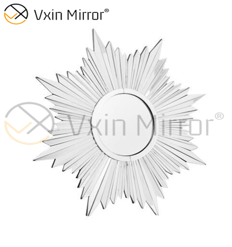 Fancy 3D Wall Decorate WXM-1652 Серебряное элегантное настенное зеркало