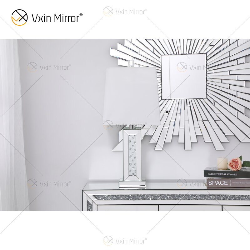 Vxin WXTL-142 Элегантный Серебряный Кристалл Светодиодный Настольный Зеркальный Светильник 3 Цвета Светодиодный Свет для Спальни