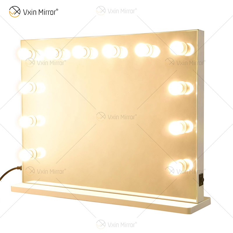 Venetian Dressing Styles VXin WXDL-107 Sparkle Silver Hollywood Mirror Switch Control с 3-цветными лампочками