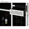 Vxin Home Decor WXF-142 Серебряный зеркальный шкаф для вина с дробленым бриллиантом и одним ящиком