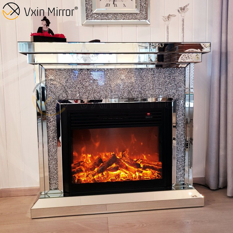 Vxin Mirror WXWF-1094 Зеркальный камин из дробленого алмаза