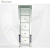 Vxin Mirror WXF-006 Пять ящиков Серебряная стеклянная тумбочка Прикроватная тумбочка Зеркальная прикроватная тумбочка