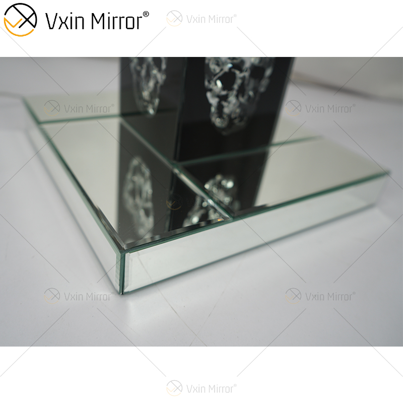 Готический стиль WXFL-027 Гостиная Серебряный хрустальный напольный светильник с абажуром для зеркальной лампы отеля