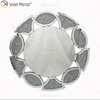 Золотая фабрика поставляет домашний декор круглые 3 цвета Diamond Crush Mirror Wall Sticker