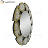 Золотая фабрика поставляет домашний декор круглые 3 цвета Diamond Crush Mirror Wall Sticker