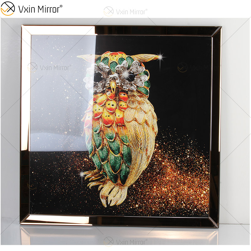 Omal Art Vxin WXMA-55 Домашний декор Рамка из МДФ Зеркальная настенная живопись Хрустальная фарфоровая картина Зеркальная настенная живопись
