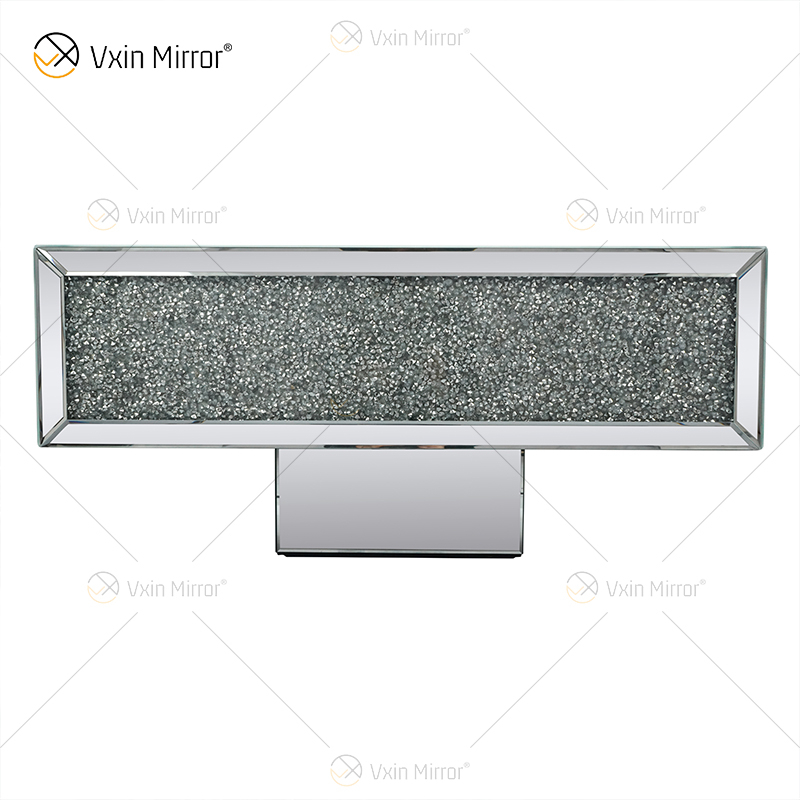 Индивидуальный стол WXF-141 Измельченный бриллиантовый домашний серебряный зеркальный журнальный столик