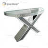 Заводская поставка Vxin Modern Home Decor Luxury Crush Diamond Зеркальный консольный стол с зеркалом