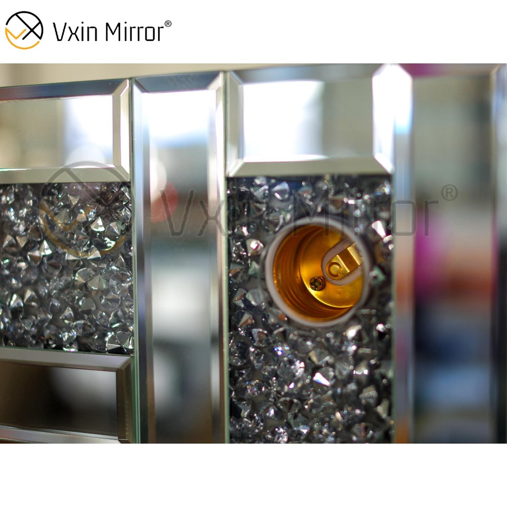 Venetian Dressing Styles VXin WXDL-103 Sparkle Hollywood Mirror Туалетный столик с 3-мя цветными лампочками