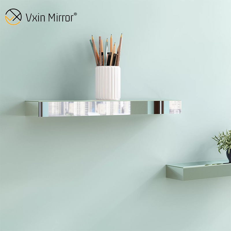 Vxin Factory Supply Silver Wall Decor Серебряное стекло Зеркальная настенная полка для стены