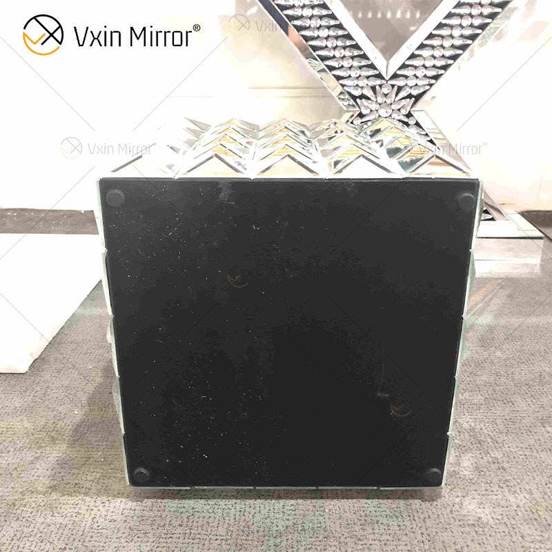 Домашний декор Серебряное зеркало Safas Угловой стол Мебель Зеркальная прикроватная тумбочка WXWF-992