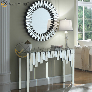 Китайская фабрика Vxin Silver Home Decor Прихожая Настольная консоль Набор зеркальных наборов мебели для гостиной