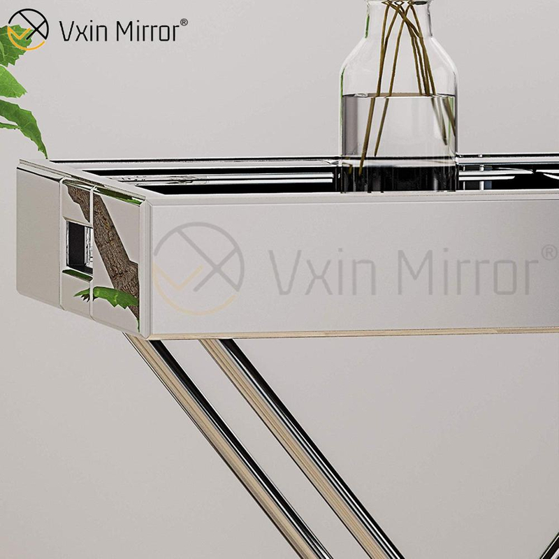 Vxin Mirror WXT-039 Современное украшение Серебряный зеркальный поднос из нержавеющей стали