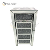 Vxin Mirror Silver Crushed WXWF-707 Diamon Nightstand Bevel Тумбочка с 5 ящиками Зеркальная прикроватная тумбочка