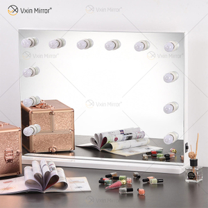 Venetian Dressing Styles VXin WXDL-107 Sparkle Silver Hollywood Mirror Switch Control с 3-цветными лампочками