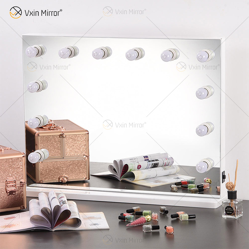 Venetian Dressing Styles VXin WXDL-107 Sparkle Silver Hollywood Mirror Switch Control с 3-цветными лампочками
