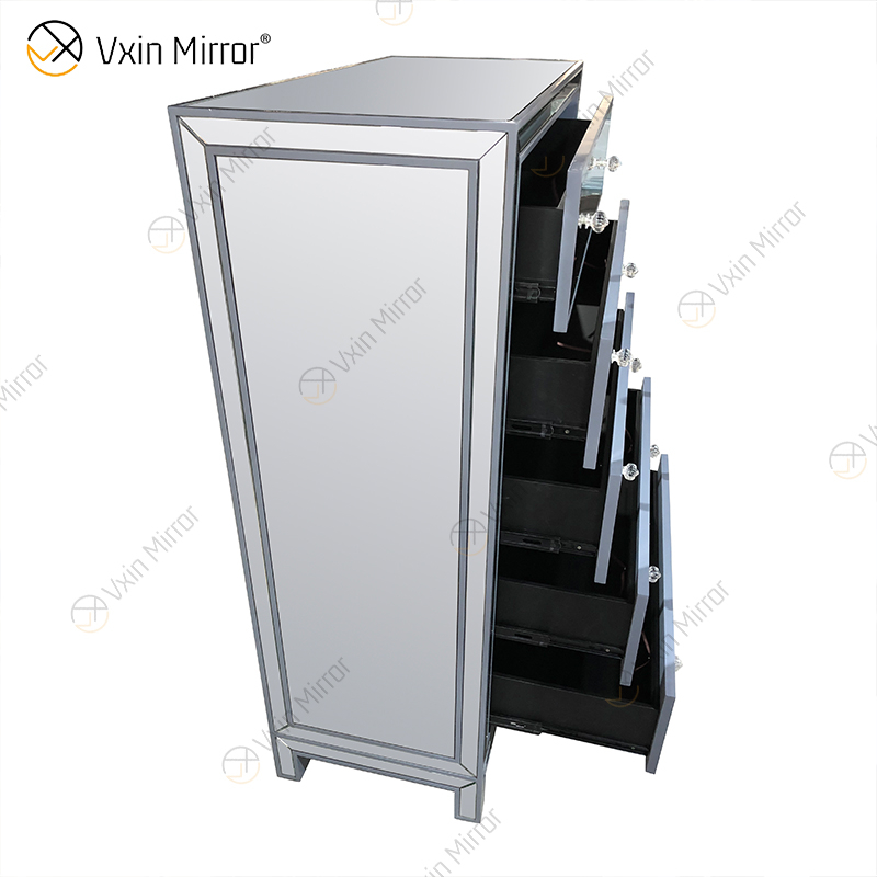 Vxin Mirror WXR-006 Серебряный домашний декор Зеркальный шкаф с 5 ящиками