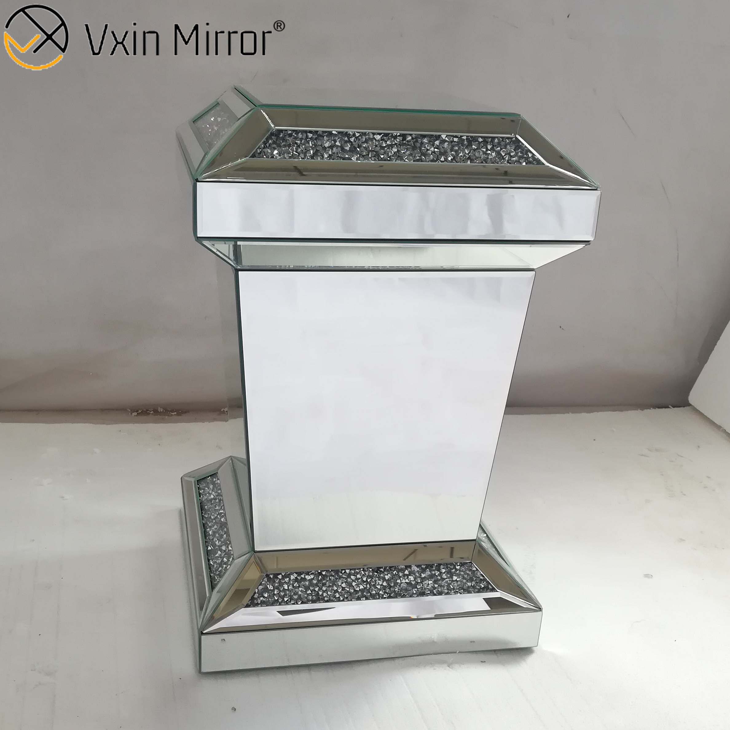 Vxin Mirror WXF-725 Современный прямоугольный ромбовидный зеркальный столик 3d Зеркальный столик для гостиной