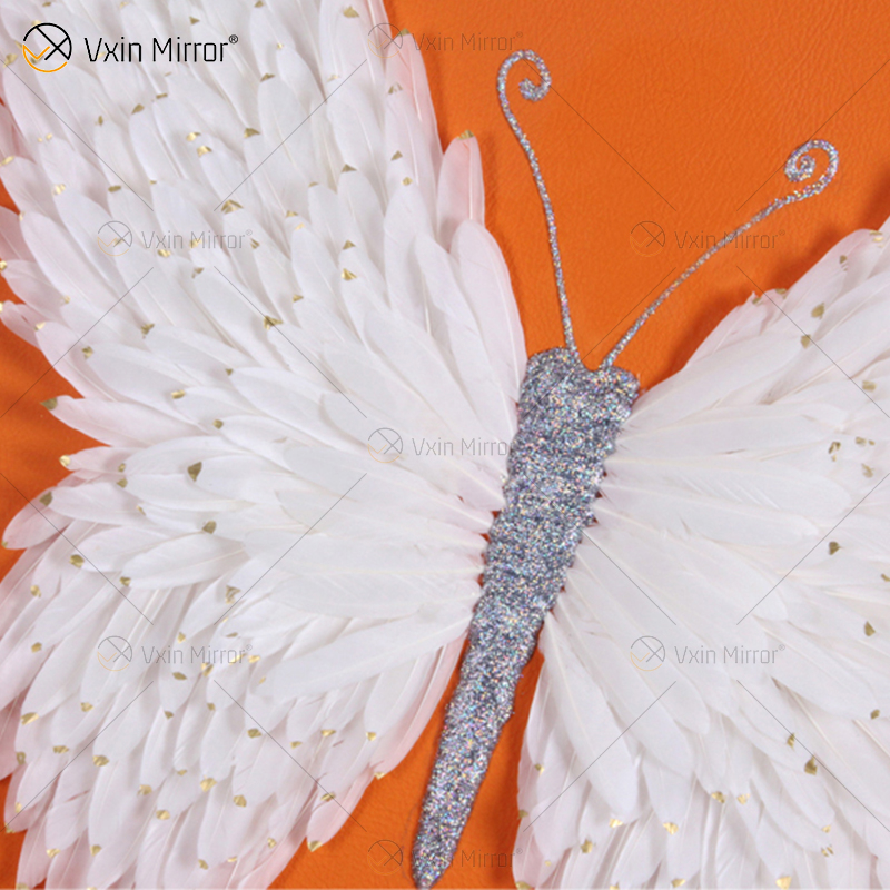 Новейшая краска Vxin WXPA-004 Butterfly для домашнего декора, настенное искусство, металлическое перо, подвесная картина для гостиной, набор для продажи