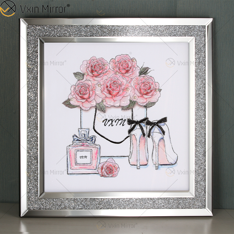 Удивительное качество Vxin Pearl Diamond Metal Wall Art Decor Украшение дома Роскошная гостиная в рамке для домашнего набора для продажи