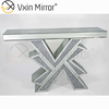 Vxin Miorror WXF-067 Заводская поставка Элегантный консольный стол из ментального стекла Отель Дешевый серебряный стол Colsole