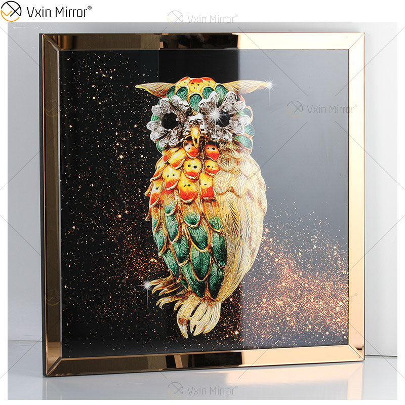 Omal Art Vxin WXMA-55 Домашний декор Рамка из МДФ Зеркальная настенная живопись Хрустальная фарфоровая картина Зеркальная настенная живопись