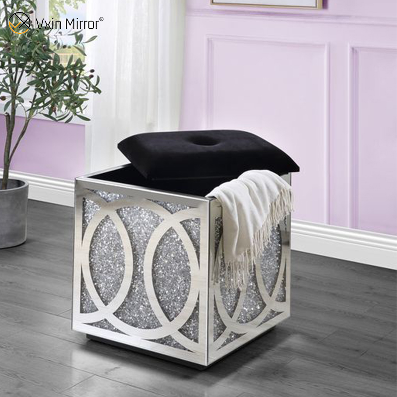 Современный зеркальный журнальный столик WXF-601 Sparkly Side Table для гостиной с диваном для набора