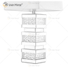 Заводская поставка WXTL-097 Современная серебряная кристаллическая светодиодная зеркальная настольная лампа для теплого света