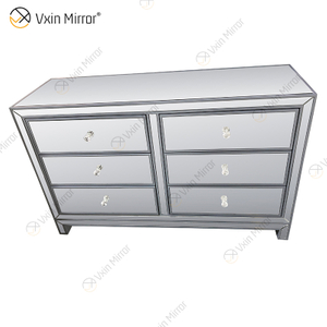 Vxin Mirror Горячая продажа WXR-007 Серебряный домашний декор Зеркальный шкаф с 6 ящиками