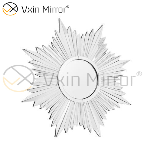 Fancy 3D Wall Decorate WXM-1652 Серебряное элегантное настенное зеркало