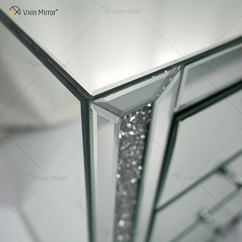 Vxin Mirror WXWF-718 Modern 3 ящика Зеркальная прикроватная тумбочка Тумбочка