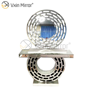 Самая популярная элегантная популярная мебель Vxin Silver Glass CC Console Table с наборами зеркал