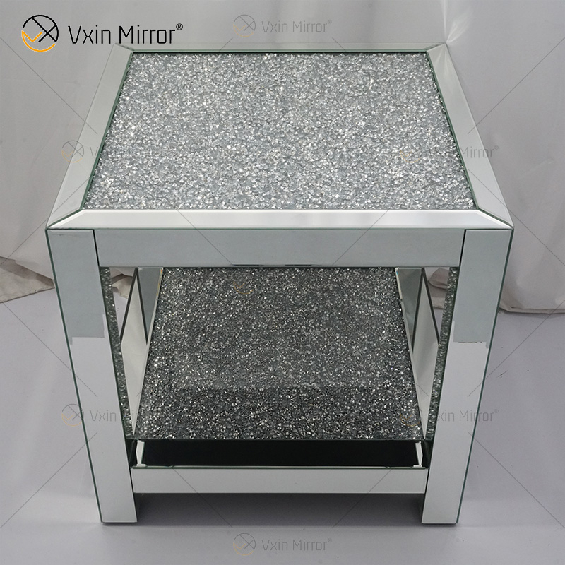 Зеркальная мебель Vxin WXF-117-4 Современный элегантный стол из дробленого бриллианта