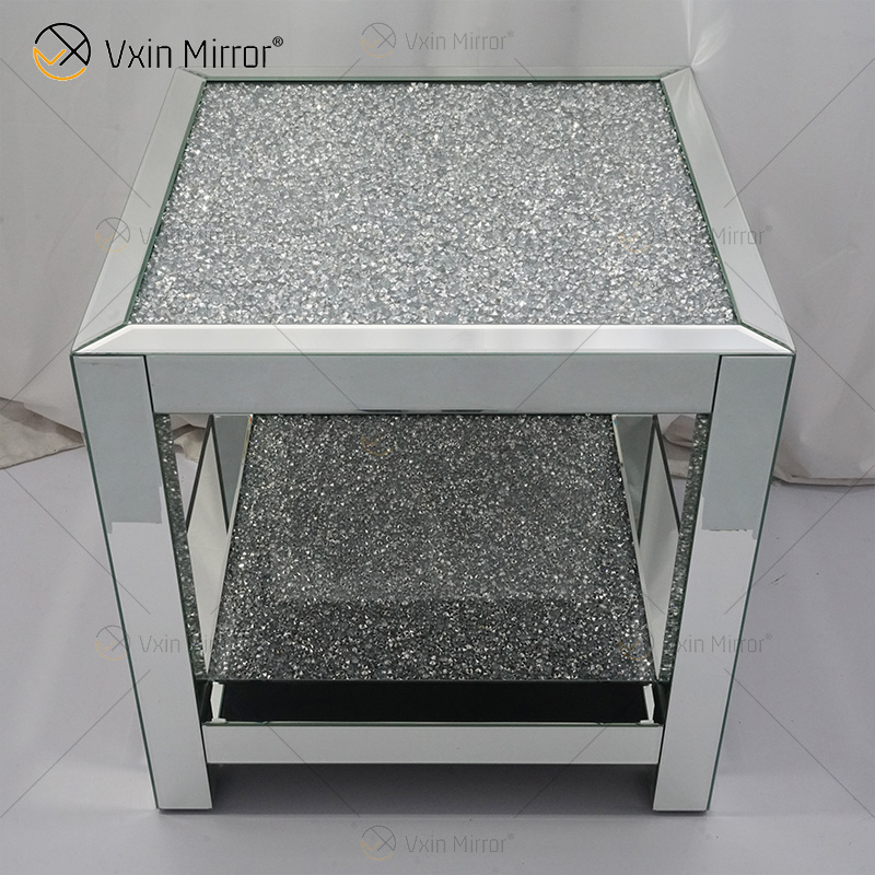 Зеркальная мебель Vxin WXF-117-4 Современный элегантный стол из дробленого бриллианта