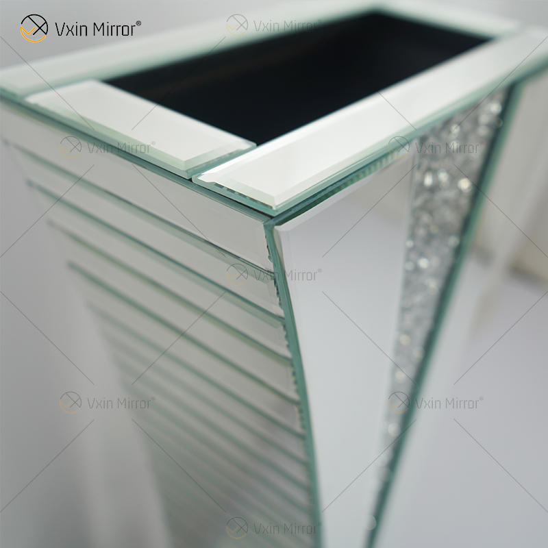 WXMV-004-1 Home Hotel Decor Внутренняя серебряная дробленая бриллиантовая зеркальная ваза с большими горшками для последователей Зеркальная ваза